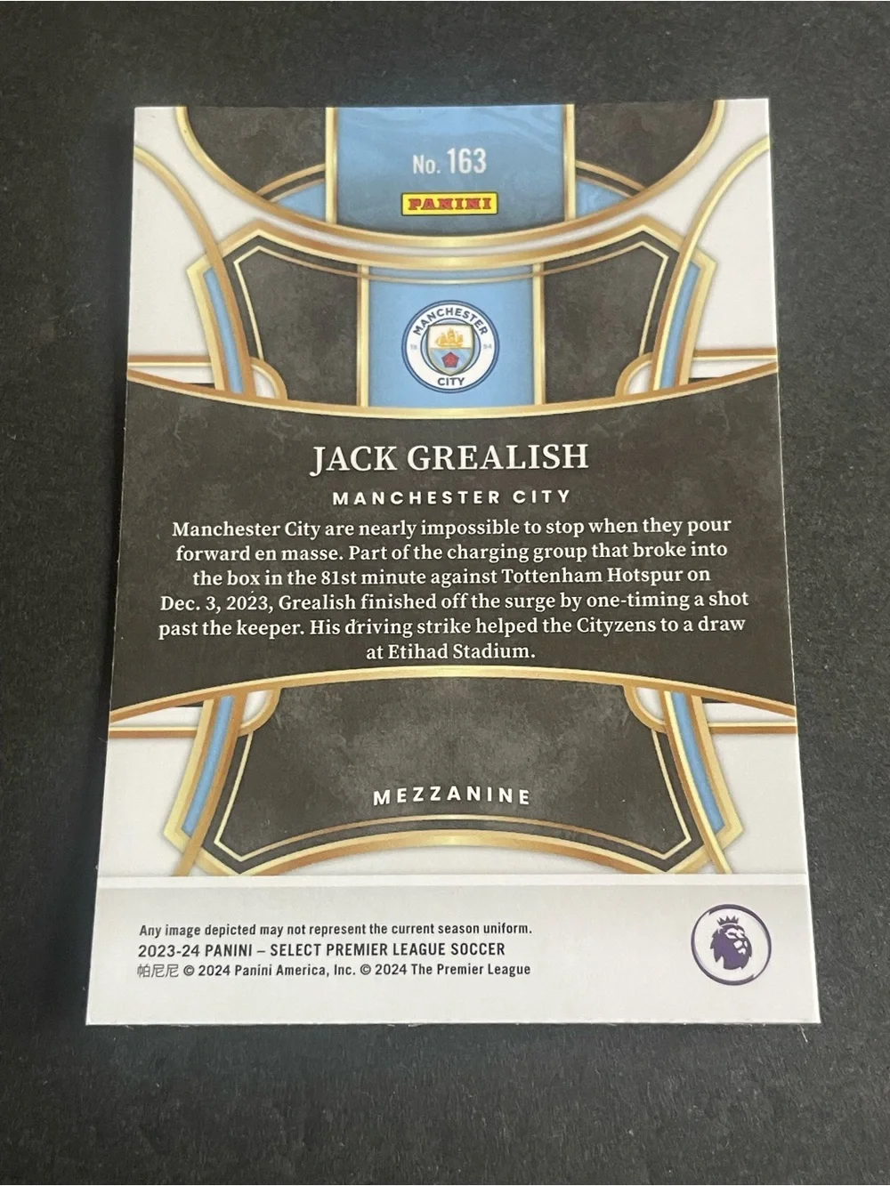 2023/24 Jack Grealish Manchester City 3 Base Card Lot